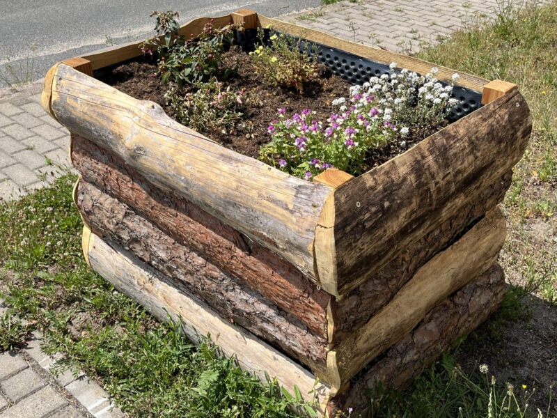 bepflanztes Hochbeet